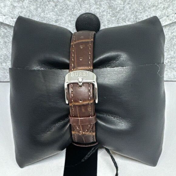 Burei S-13001L Men's Brown Leather Strap Analog Dial Quartz Wrist Watch JNA56 - Picture 6 of 13